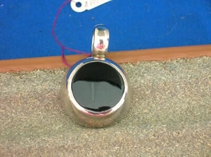 Sterling silver high polished enamel pendant, 1" round marked 925 Mexico 16.1 gr - Picture 1 of 5