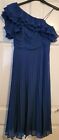 Ladies NEXT Blue one shoulder Occasion Dress Size 12 so beautiful bnwot