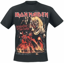 Rock Off - IRON MAIDEN NUMBER OF THE BEAST- Cotton T-Shirt