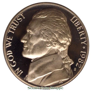 1982 S Jefferson Nickel 5C gema camafeo profundo prueba San Francisco níquel ¡Envío gratis! - Imagen 1 de 2