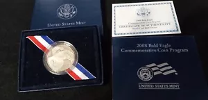 2008 Bald Eagle US Mint Half Dollar Proof Commemorative Coin with Box and COA - Picture 1 of 2
