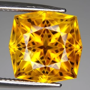 13.70Cts EXQUISITE CUSHION CUSTOM CUT NATURAL ORANGE CITRINE LOOSE GEMSTONE - Picture 1 of 3