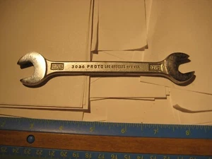 Vintage PROTO 3026 Open End Wrench Los Angeles USA 1/2 9/16 - Picture 1 of 5