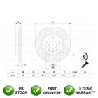 Brake Disc Rear SJR Fits Vauxhall Insignia 2008-2017 + Other Models #2