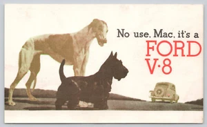 Cartolina Ford Advertisement anni '30 senza uso Mac, è una Ford V8 non pubblicata (749) - Foto 1 di 2