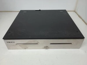 Micros APG Cash Drawer JD030-9D-BL1816-U5 12VDC 1.5A w/Keys - Picture 1 of 27