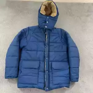 Vintage American Eagle Jacket Men L Eskimo 80s Goose Down Puffer Winter Ski Coat - Picture 1 of 12
