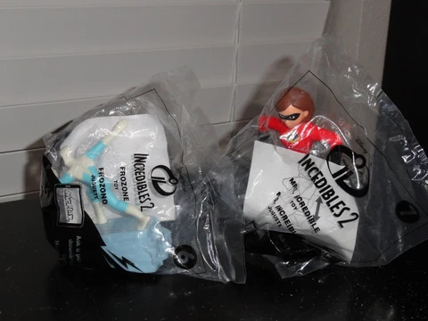 2018 MCDONALD'S HAPPY MEAL TOYS THE INCREDIBLES 2 - FROZONE & MRS. INCREDIBLE Cover