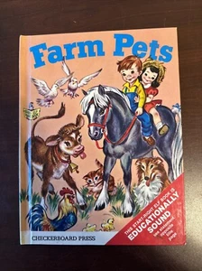 Vintage Children's Book Junior Elf Farm Pets - Foto 1 di 7