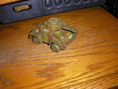 De colección Plástico 1974 Ideal Juguete Camuflaje Blindado 4 Ruedas Ejército de Estados Unidos Tanque Envío Gratis Foto 1 de 4