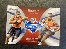 2012 Bowman DOUG MARTIN / DAVID WILSON RC Rookie NFL Combine