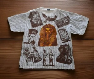 Illuminati /King Tut Pharaoh Of Egypt All Over Print Shirt Mens Size 2XL By Xers - Picture 1 of 13