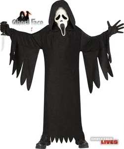 Disfraz Scream Ghost Face 25 Aniversario Película Adición Niño Grande 12-14 - Imagen 1 de 3