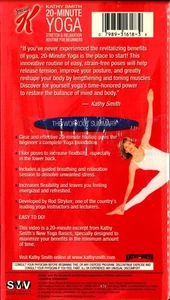 Stretch & Relaxation Beginners Special K Presents Kathy Smith 20-Minute Yoga VHS - Picture 1 of 2