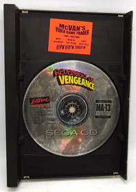 Revengers of Vengeance (Sega CD, 1994) Disc, back case and cover art No manual
