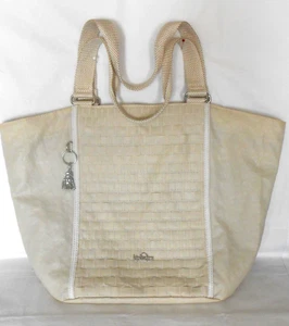 Kipling, Shopper mit Affe, softe Creme-Töne, HW Silber, 1 x benutzt, TOP! - Bild 1 von 14