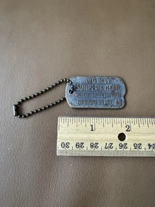 Vintage ~ Old Navy Surplus Gear Dog Tag ~ 1990s ~ Distressed Style - Picture 1 of 4