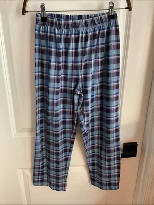 Children’s Place - Pantalones de pijama cintura elástica - Azul a cuadros - Niños talla L 10/12 Foto 1 de 4
