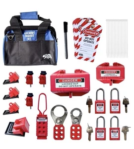 BearLOTO Industrial Lockout Tagout Kit (LOTO) – Complete Safety Compliance Set - Picture 1 of 9