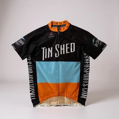 Pactimo Tin Shed Short Sleeve Cycling Jersey Men's XL Full Zip Nederland, Colo - Image 1 of 4