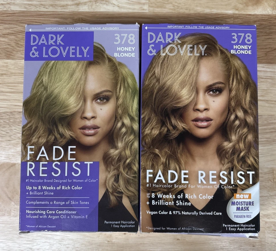 2-Pack Dark and Lovely Permanent Hair Color 378 Honey Blonde - image 1 of 1