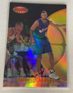 Calbert Cheaney 1997-98 Bowmans Best Refractor Card #87 SP Wizards Warriors