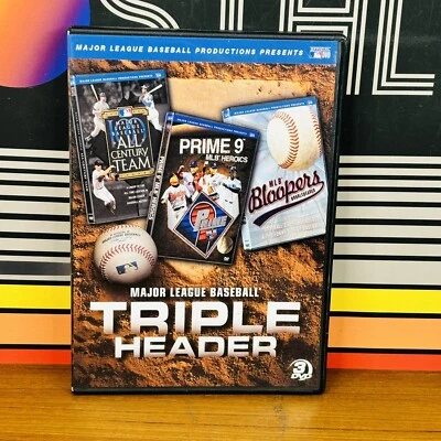 Major League Baseball Triple Header MLB Network Bloopers Prime 9 DVD 3 Discs - Image 1 of 3
