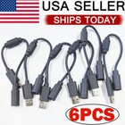 6x Dongle USB Breakaway Cable Cord Adapter For Xbox 360 PC Wired Controller Plug