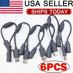 6x Dongle USB Breakaway Cable Cord Adapter For Xbox 360 PC Wired Controller Plug - Picture 1 of 11