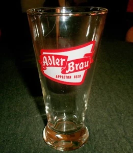 Raro vaso acampanado Adler Brau Beer de 1950, Walter's Brewery, Appleton Wisconsin - Imagen 1 de 1