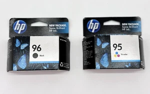 Cartucho de tinta para impresora HP 95 96 negro nuevo caja sellada C8767WN C8766WN caducado 2011 - Imagen 1 de 7