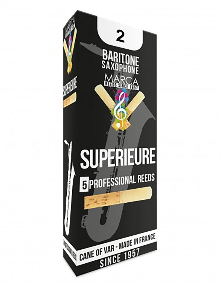 1 box of Baritone saxophone Marca Superior reeds 2