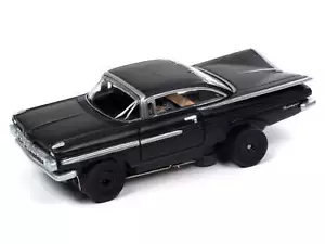 Auto World Thunderjet SC408-3B 1959 Chevy Impala glänzend schwarz HO Scale Slotcar - Bild 1 von 4
