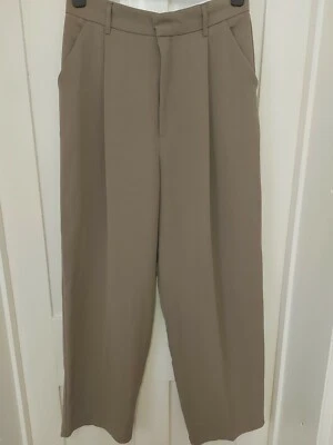 Bnwt Zara Straight  Leg Trousers Size L WAIST 30"   C1 - Image 1 of 4