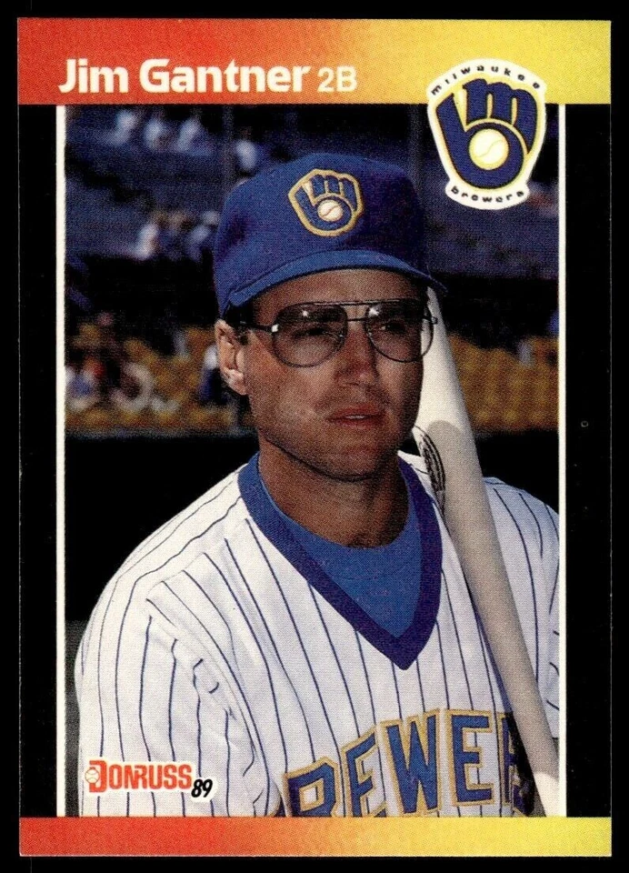 1989 Donruss   #264  Jim Gantner    2nd Base   Milwaukee Brewers   FREE shipping - Image 1 of 1