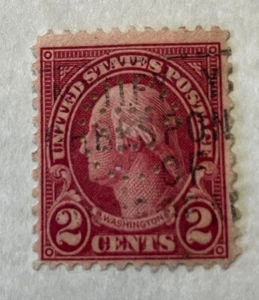 George Washington 2-Cent Stamp "Red" "As shown, w/prefin - Picture 1 of 4