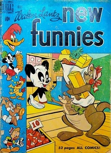 New Funnies 160 Dell Comics 1950 Woody Woodpecker Kangaroo Andy Panda Grocery - Picture 1 of 2