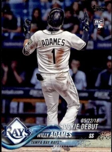2018 Topps Update Rainbow Foil Parallel #US25 Willie Adames Rays RC Debut - Picture 1 of 1
