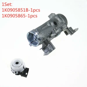 Audi A3 R8 VW 1K0905865 1K0905851B Ignition Starter Steering Lock Barrel & Plug - Picture 1 of 6
