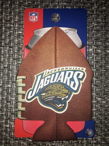 JACKSONVILLE JAGUARS NFL FOOTBALL CAN COOLER COLLAPSIBLE INSULATED BOTTLE HOLDER Cover