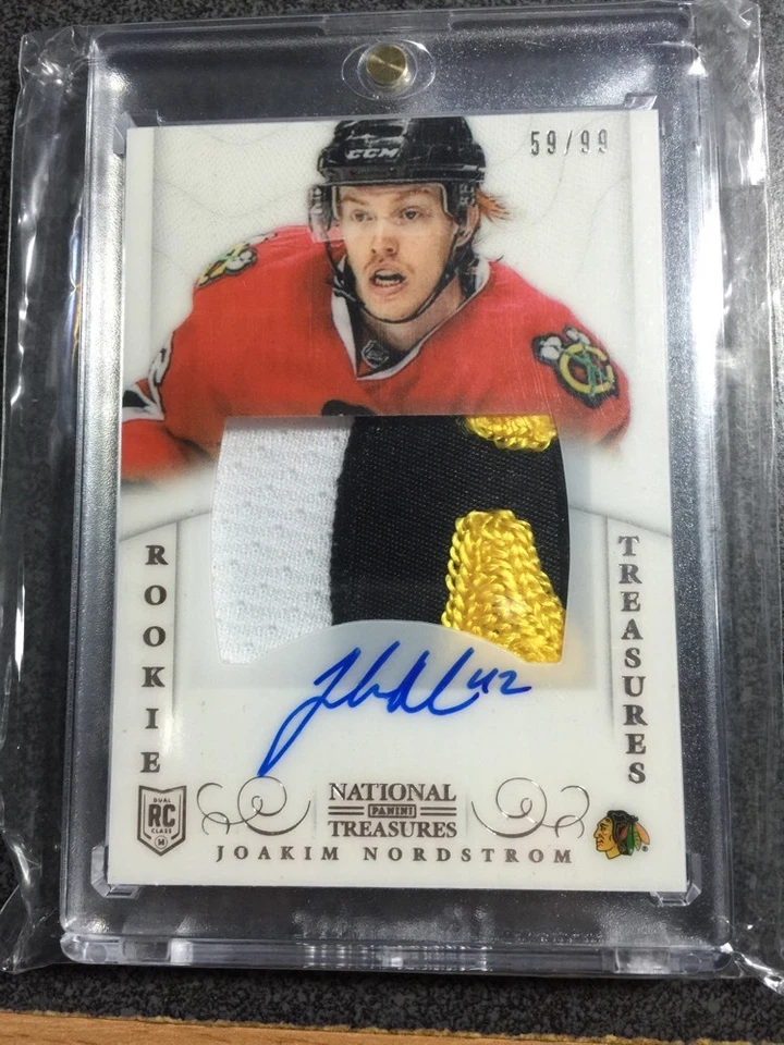 JOAKIM NORDSTROM 2013-14 National Treasures rookie auto autograph patch RPA /99 - Image 1 of 2