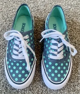 Bongo Women's Sneaker- Size 6- Blue & Teal Polka Dot- Clean - Picture 1 of 9