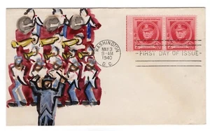 #880 John Philip Sousa Composer Famous Amer FDC 1940 - Adler Arist - Picture 1 of 4