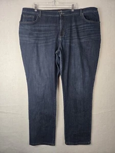 Lee Relaxed Fit Straight Leg Mens Jeans Size 46x32 Cotton Blend Blue - Picture 1 of 7