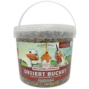 Desserteimer mit Mehlwurmstückchen 5 Pfund Vogelfutter für Geflügel leicht zu tragender Griff - Bild 1 von 3