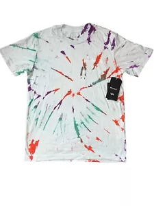 RVCA Boys Colorful Tie Dye Embroidered Pocket Tee Shirt M(10-12) NWT - Picture 1 of 4
