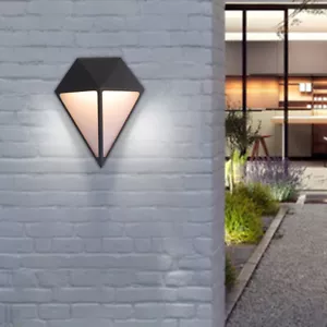12W LED Outdoor/Indoor Wall Light Diamonds Waterproof Cottage Porch Lamp Fixture - Picture 1 of 12