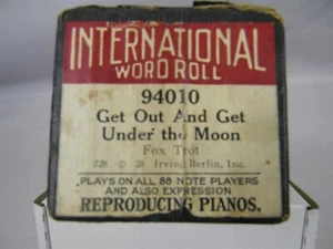  Get Out And Get Under The Moon, Irving Berlin Player Piano Word Roll - PR3 - Bild 1 von 5