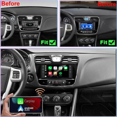 For 2011-2014 Chrysler 200 Wireless CarPlay Android Auto Car Radio Stereo w/Cam - Изображение 1 из 4