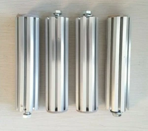 Espaciador de separación de patas de aluminio extruido de 6-1/4" 3/8-16 - Imagen 1 de 3